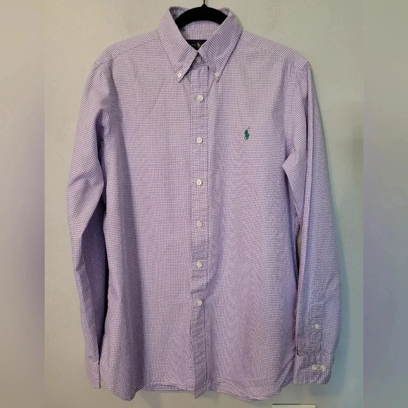 POLO RALPH LAUREN 2 men's long sleeve button-down casual preppy academia shirts - Picture 8 of 14